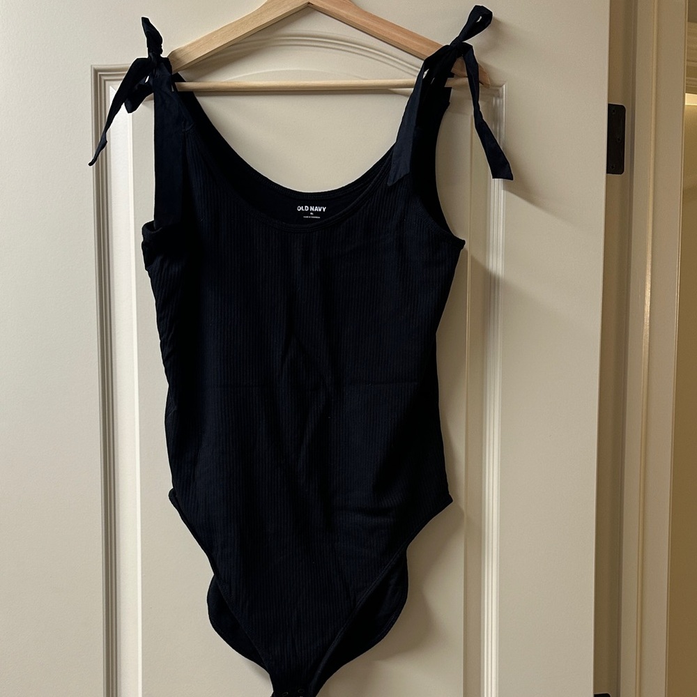 Old Navy Black ribbed Bodysuit